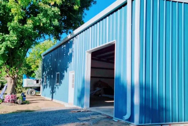 a metal shed