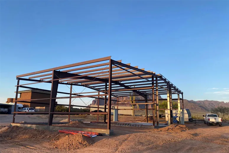 steel portal frame warehouse