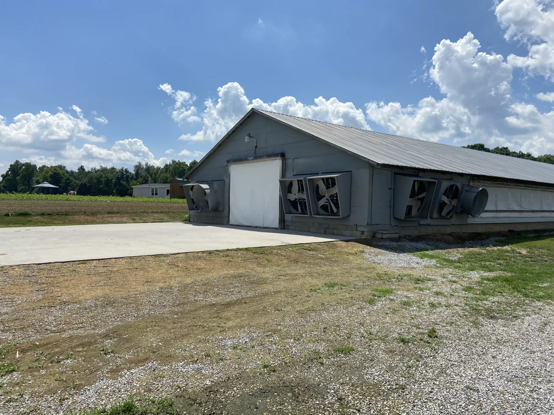 galvanized metal barn