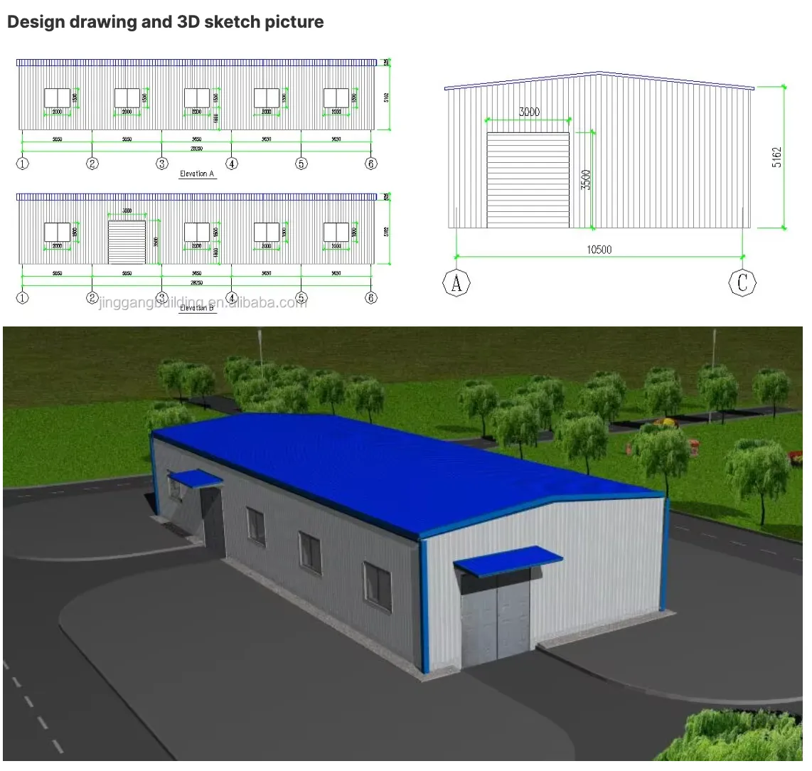 steel portal frame warehouse