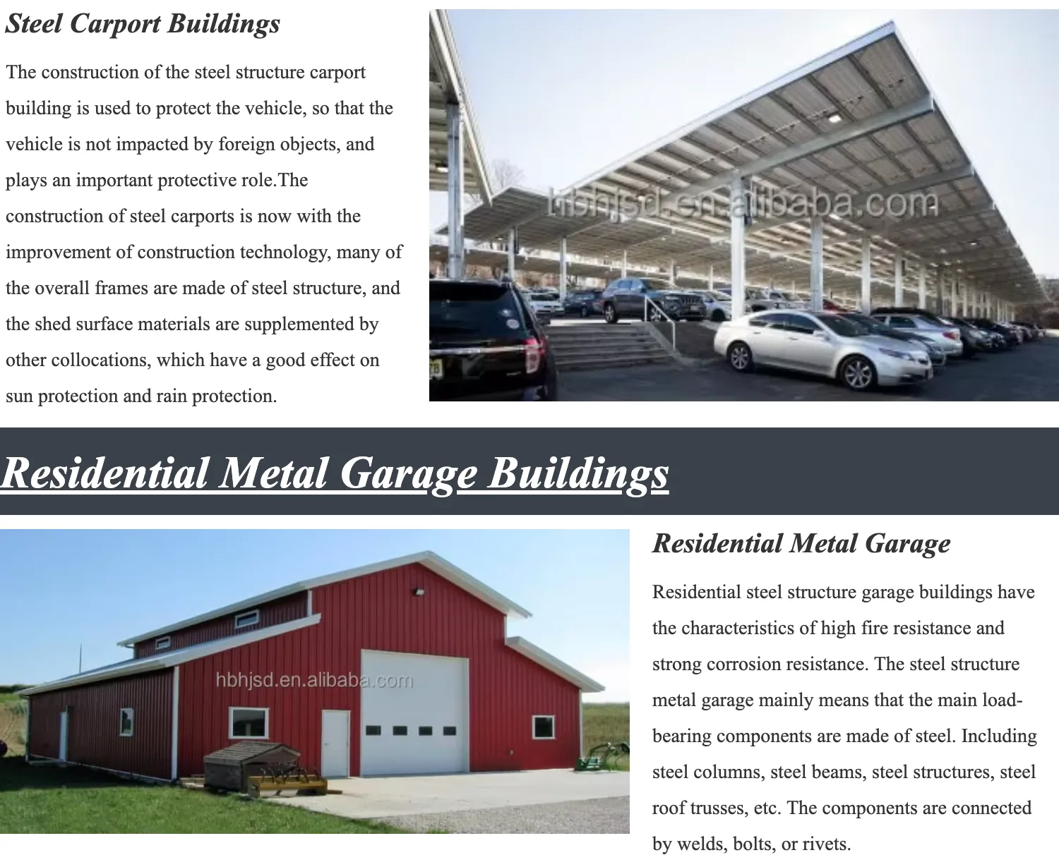 small metal carport
