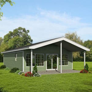 HJSD-1-2-1 Ready made casas prefabricadas villa 1-story duplex design