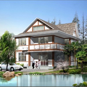 HJSD-2-3-1 2 floors 3 bedrooms prefab houses villa with quality assurance