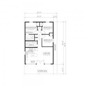HJSD-1-2-1 Ready made casas prefabricadas villa 1-story duplex design