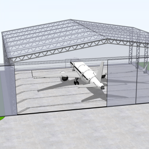 Cheap Prefabricated Warehouse Steel Structure Building Aircraft Hangar For Sale
