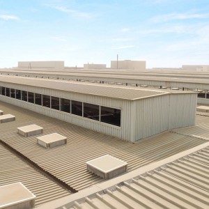 Facade Metal facing sandwich panel industrial shed