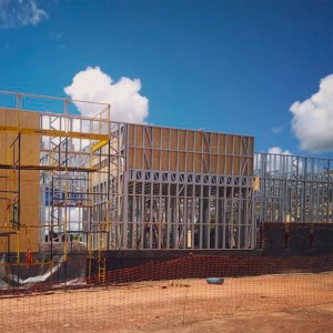 Facade Metal facing sandwich panel industrial shed