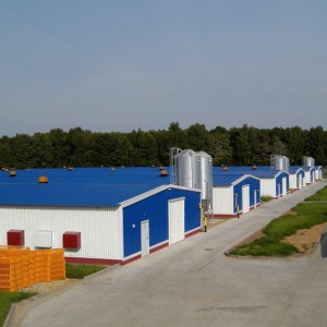 Facade Metal facing sandwich panel industrial shed