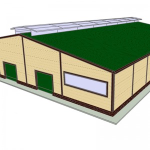 Facade Metal facing sandwich panel steel warehouse