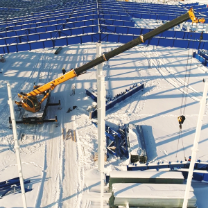 China OEM China Large Span Prefab Colour Cladding Ready Made Industrial Steel Structure Factory Workshop Building Plan