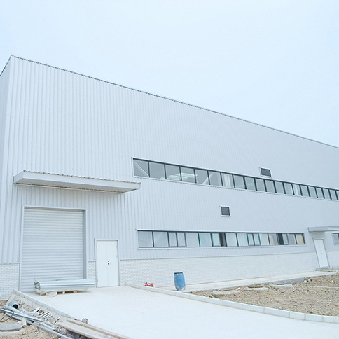 Light Prefabricated Outdoor Steel Roof Frame Warehouse Storage Shed