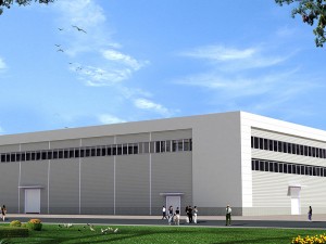 China free design  prefabricated light steel structure workshop