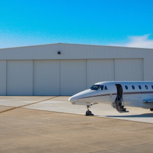 Light weight flexible steel structural aircraft hangar