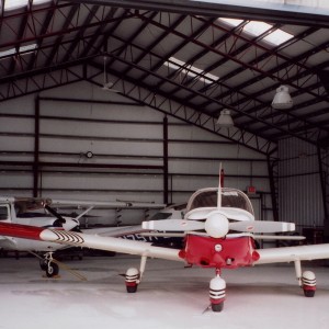 Light weight flexible steel structural aircraft hangar