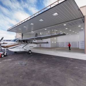 Ready made large span prefab metal steel structure aircraft hangar