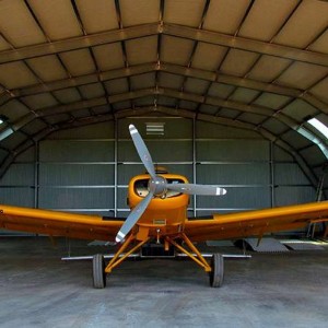 Steel structure frame airplane hangar