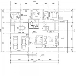 HJSD-2-4-1 2 floors 4 bedrooms modern design prefab houses villa with quality assurance
