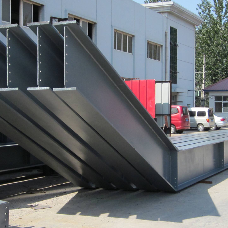 Steel structure building design in the engineering building of the house