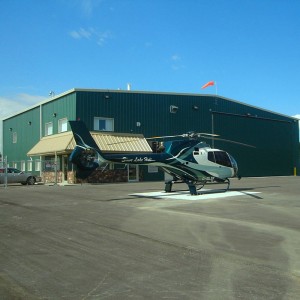 Steel structure frame airplane hangar