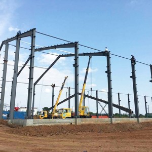 China H-beam construction prefab industrial steel structure hangar storage warehouse shed